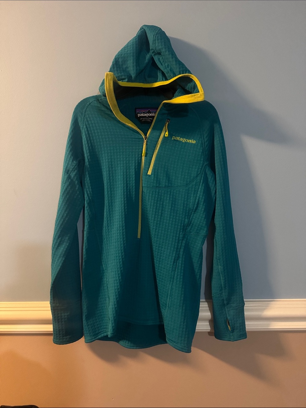 Patagonia Women’s Teal R Performance Hoody size XS